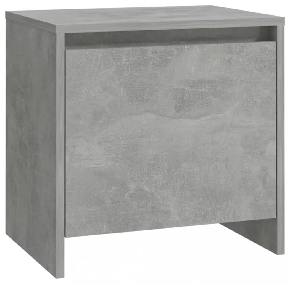 betonszürke szerelt fa éjjeliszekrény 45x34x44,5 cm