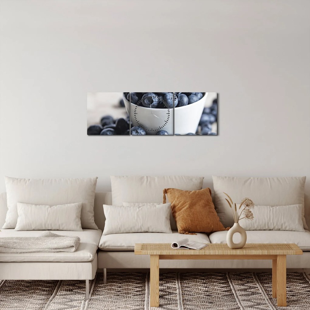 Kép - Áfonyák (órával) (90x30 cm)