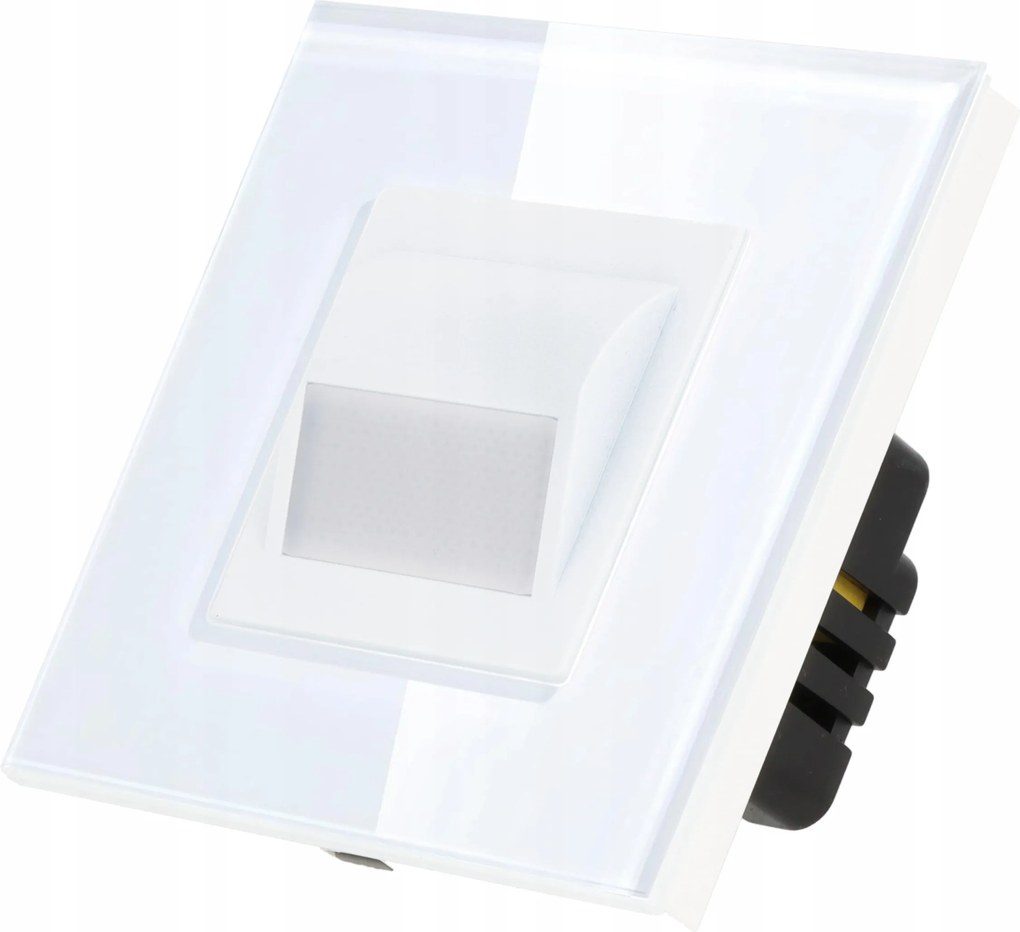 Üveg Lépcsővilágítás Led lépcsőlámpa 230 1W Fehér Meleg szín