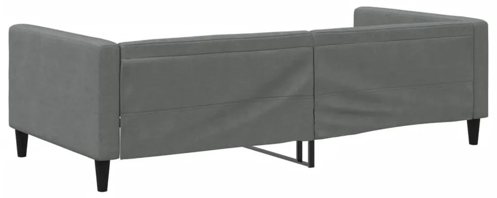 sötétszürke szövet kanapéágy 100 x 200 cm