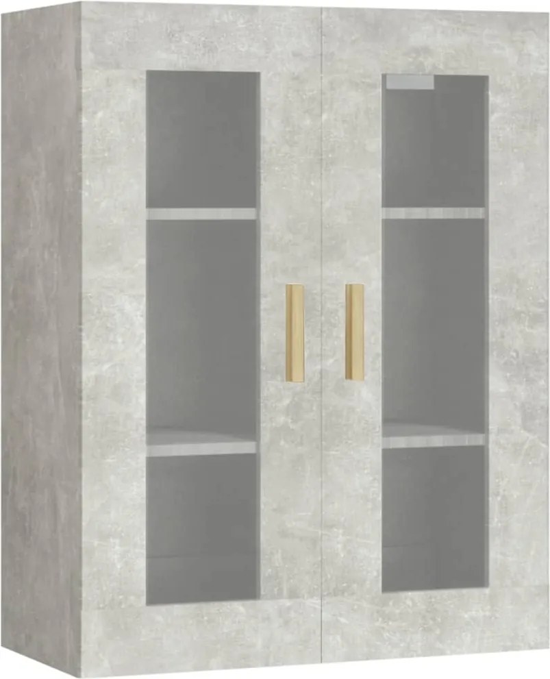 vidaXL betonszürke függő faliszekrény 69,5 x 34 x 90 cm