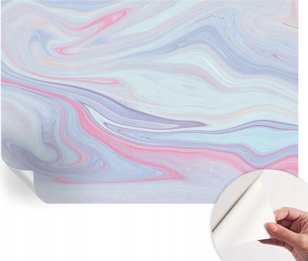 Öntapadós tapéta Divatos 3D fali ragasztó Pasztell örvény 152x104 cm