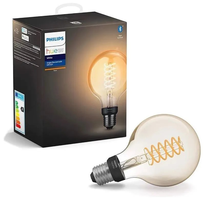 LED Dimmelhető izzó Philips Hue WHITE FILAMENT G93 E27/7,2W/230V 2100K