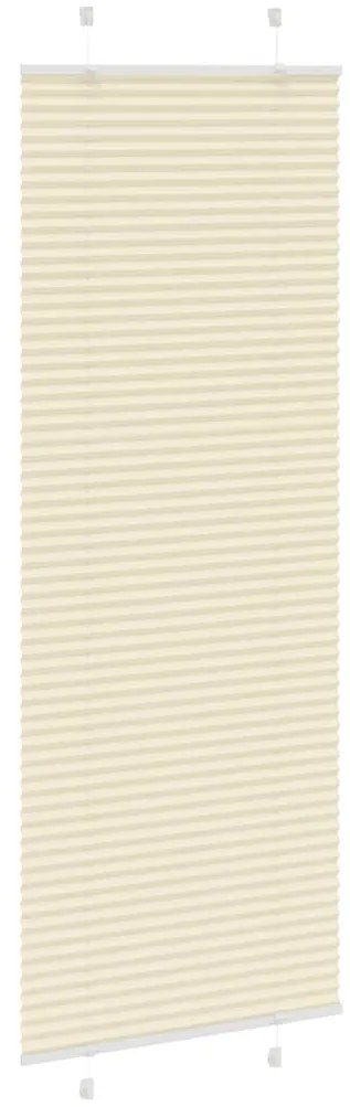 pliszírozott redőny krém 70x200 cm szövetszélesség 69,4 cm