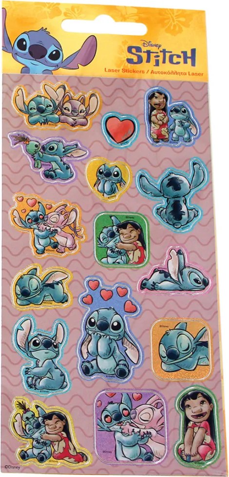 Disney Lilo és Stitch, A csillagkutya Wave hologrammos matrica szett