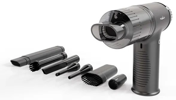 Nedis VCHHR100BK - Újratölthető kézi porszívó 2in1 90W/6000 mAh szürke/fekete