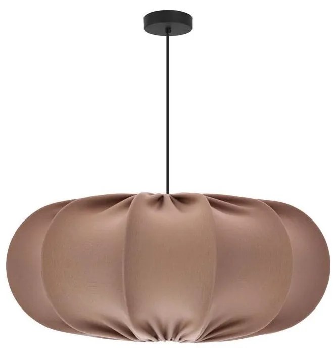 Kábellel függesztett csillár CAFEE 1xE27/40W/230V Ø 52 cm barna