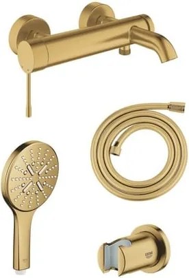 Grohe kád csaptelep zuhanyszettel együtt szálcsiszolt Cool Sunrise GBAL1