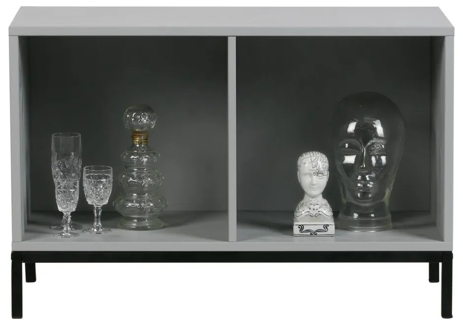 Szürke borovi fenyő moduláris könyvespolc 81x41 cm Vt – vtwonen