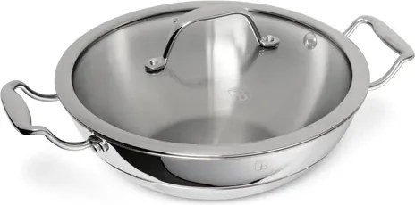 BerlingerHaus Professzionális Wok fedővel (24 cm) Copper Touch Collection (BH/8812)