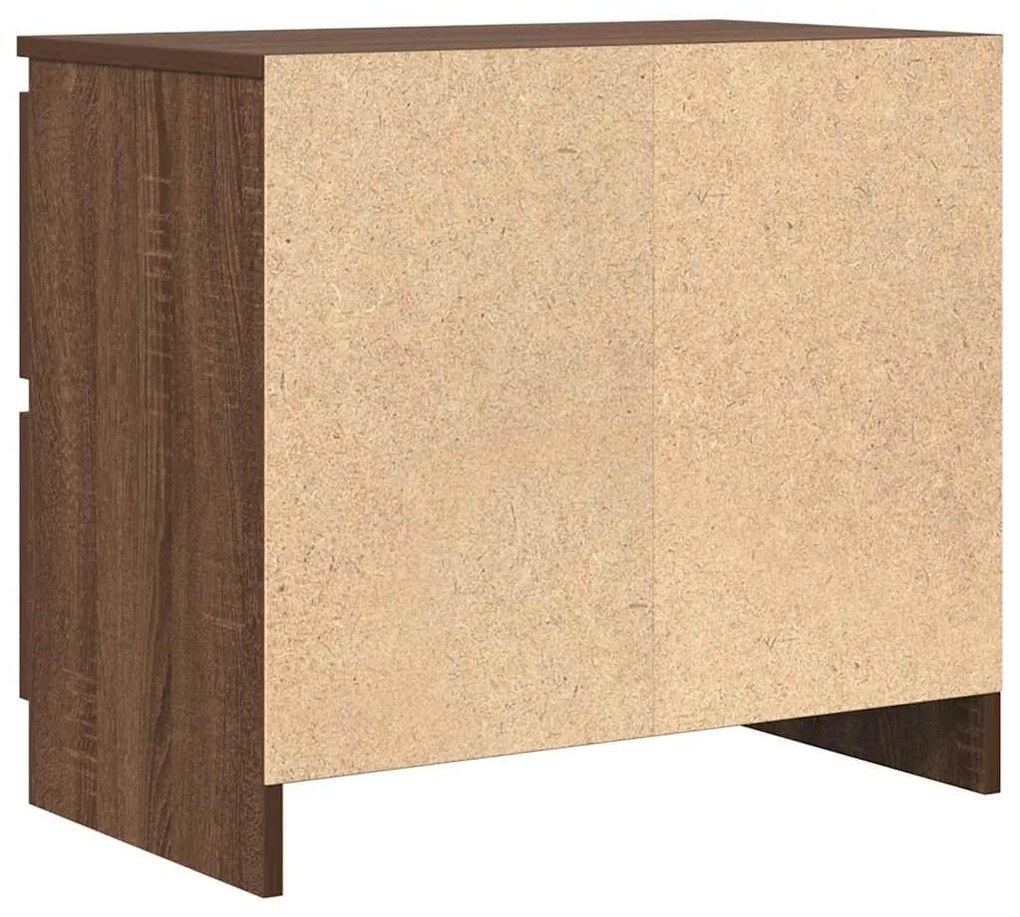barna tölgy színű szerelt fa TV-szekrény 60x35x54 cm