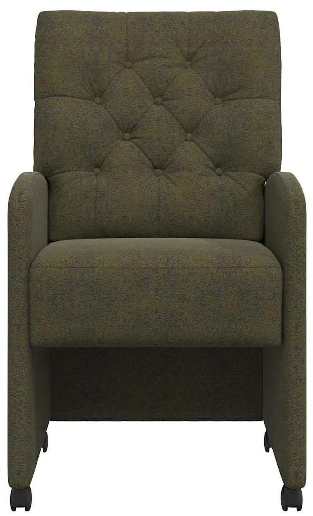 Kerekes Étkező Székek 2 pcs Katonai zöld 58 x 67 x 97 cm