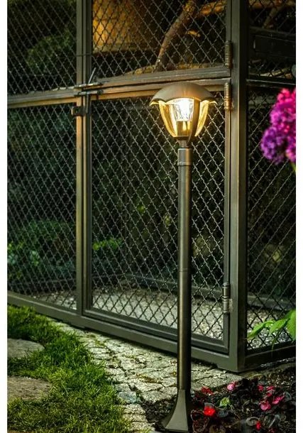 Lámpa Kerti lámpatest GRANDE-P, E27, MAX.60W, IP54, AC220-240V, 50-60Hz, pillér 1 m, fekete