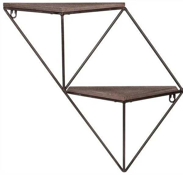 Fali polc 30x33 cm fenyő