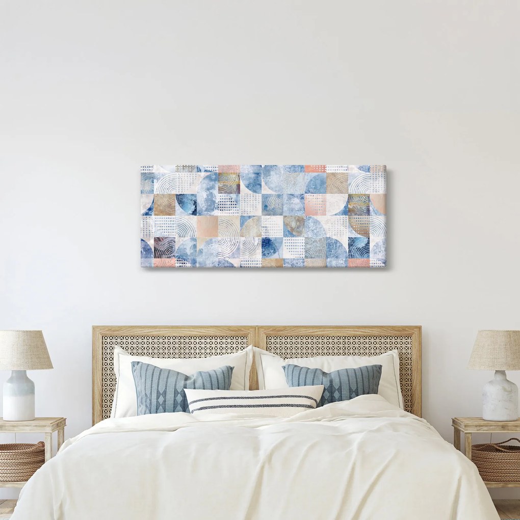Kép - Geometrikus formák a falon (120x50 cm)