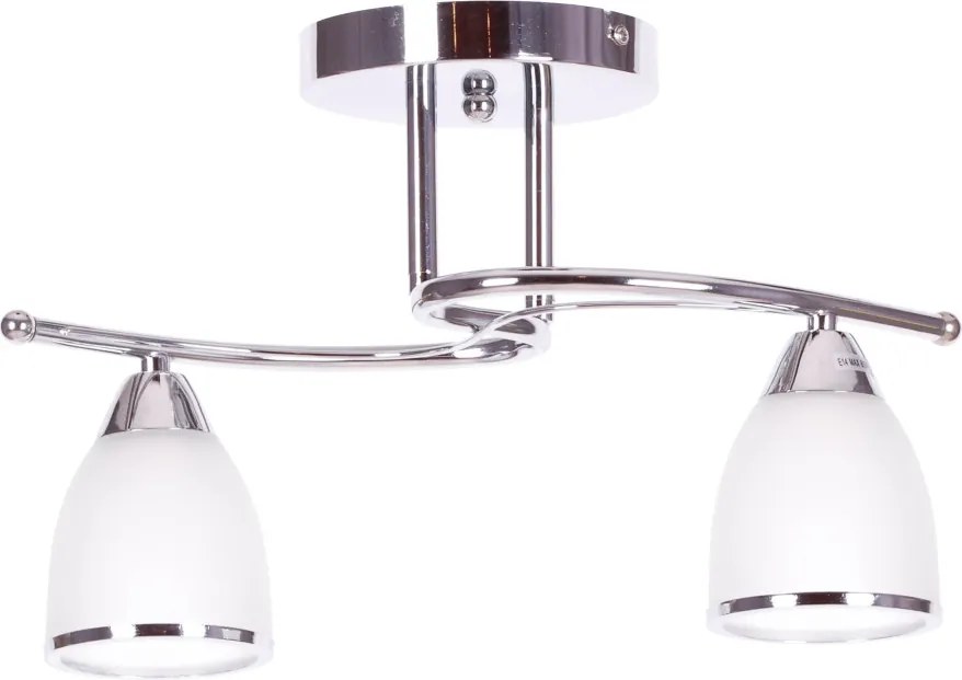 KAJA K-JSL-8090/2 CHR SAMIRA Króm Színű Mennyezeti Lámpa 2xE14 10W IP20