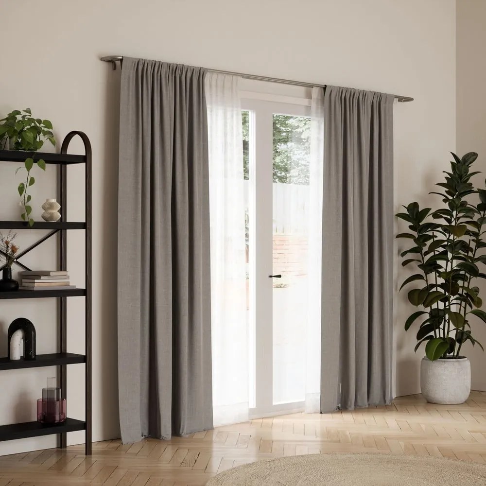Acél bővíthető dupla függönykarnis 76 - 213 cm Twilight – Umbra