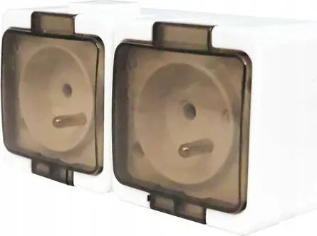 Dupla Aljzat 2P+Z IP44