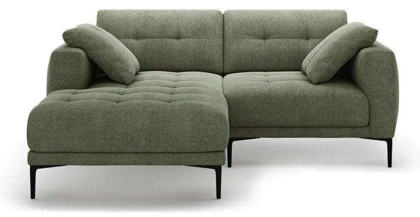 Zöld sarokkanapé (bal oldali-heverő résszel) Bemy – Micadoni