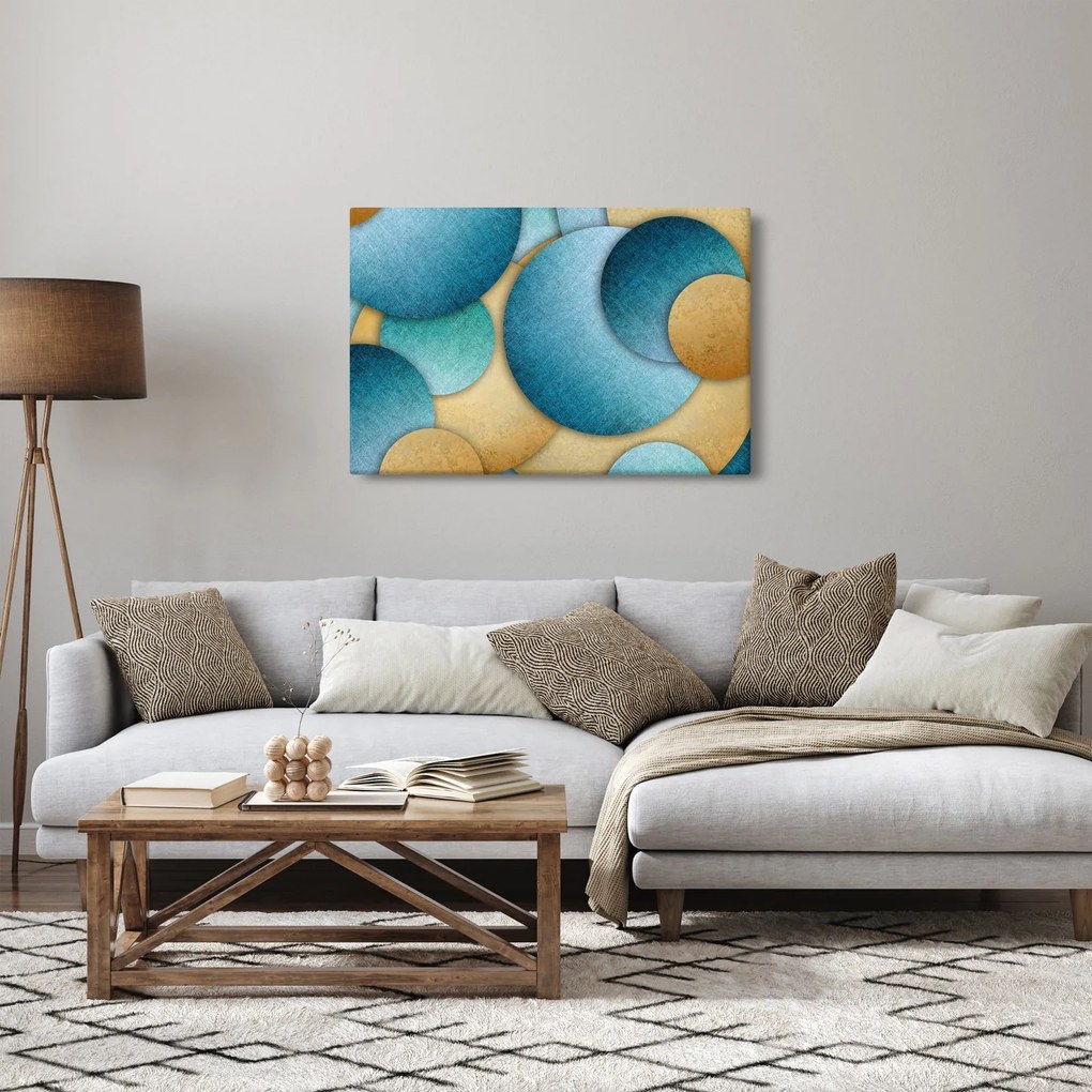Az absztrakciós körök képe (90x60 cm)