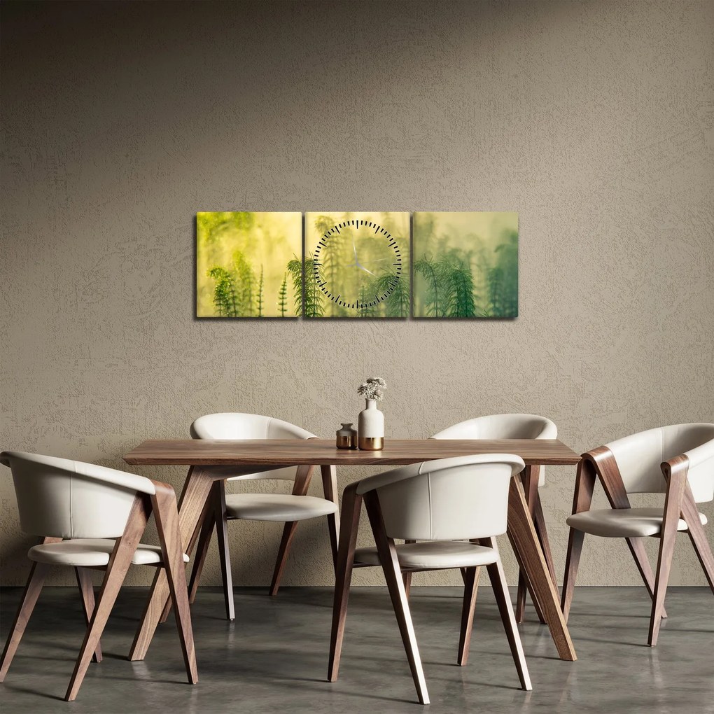 Kép - Részlet a tavaszi ködös természetből (órával) (90x30 cm)