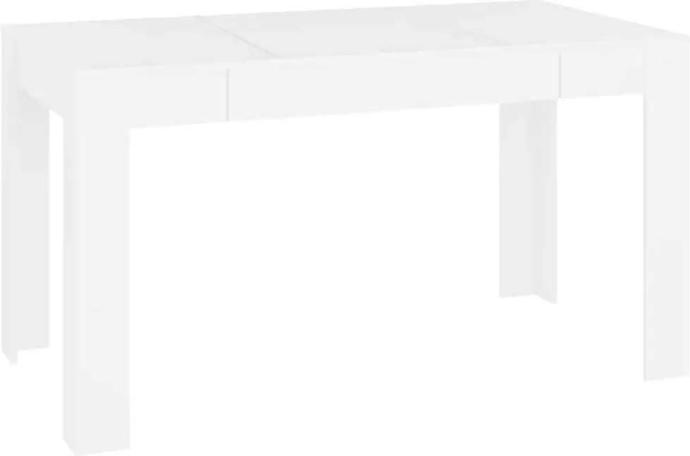vidaXL fehér szerelt fa étkezőasztal 140 x 74,5 x 76 cm