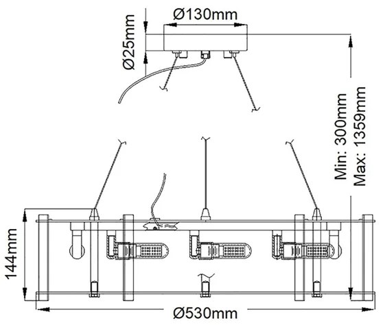 Kichler KL-CRYSTAL-SKYE8 - LED Fürdőszobai csillár CRYSTAL SKYE 8xG9/3W/230V IP44