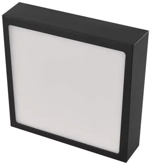 LED Mennyezeti lámpa LED/12,5W/230V 3000/3500/4000K 17x17 cm fekete