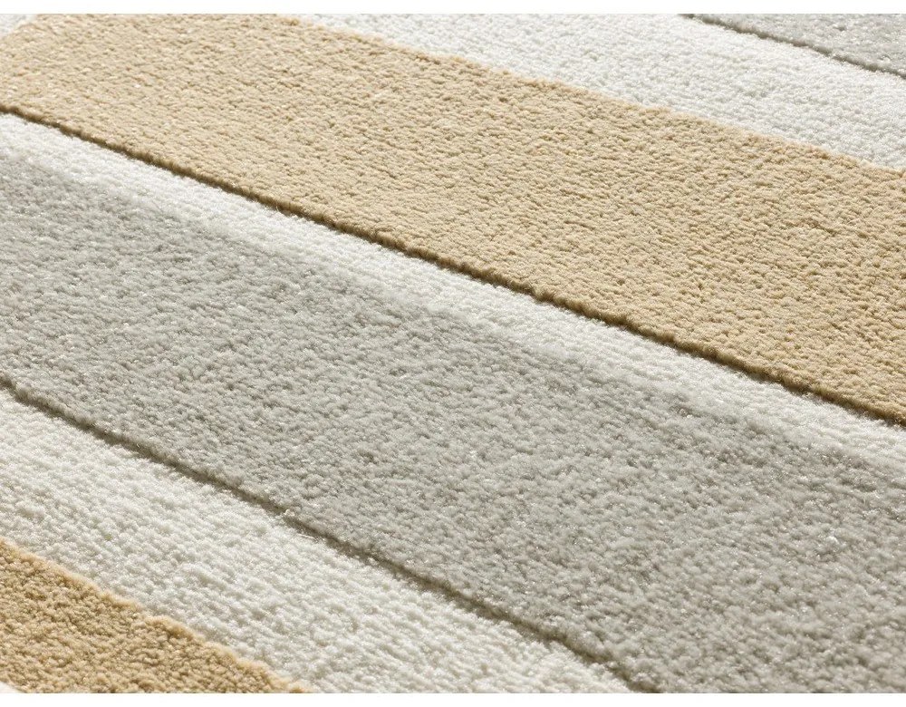 Világosszürke-krémszínű szőnyeg 80x150 cm Flora – Universal