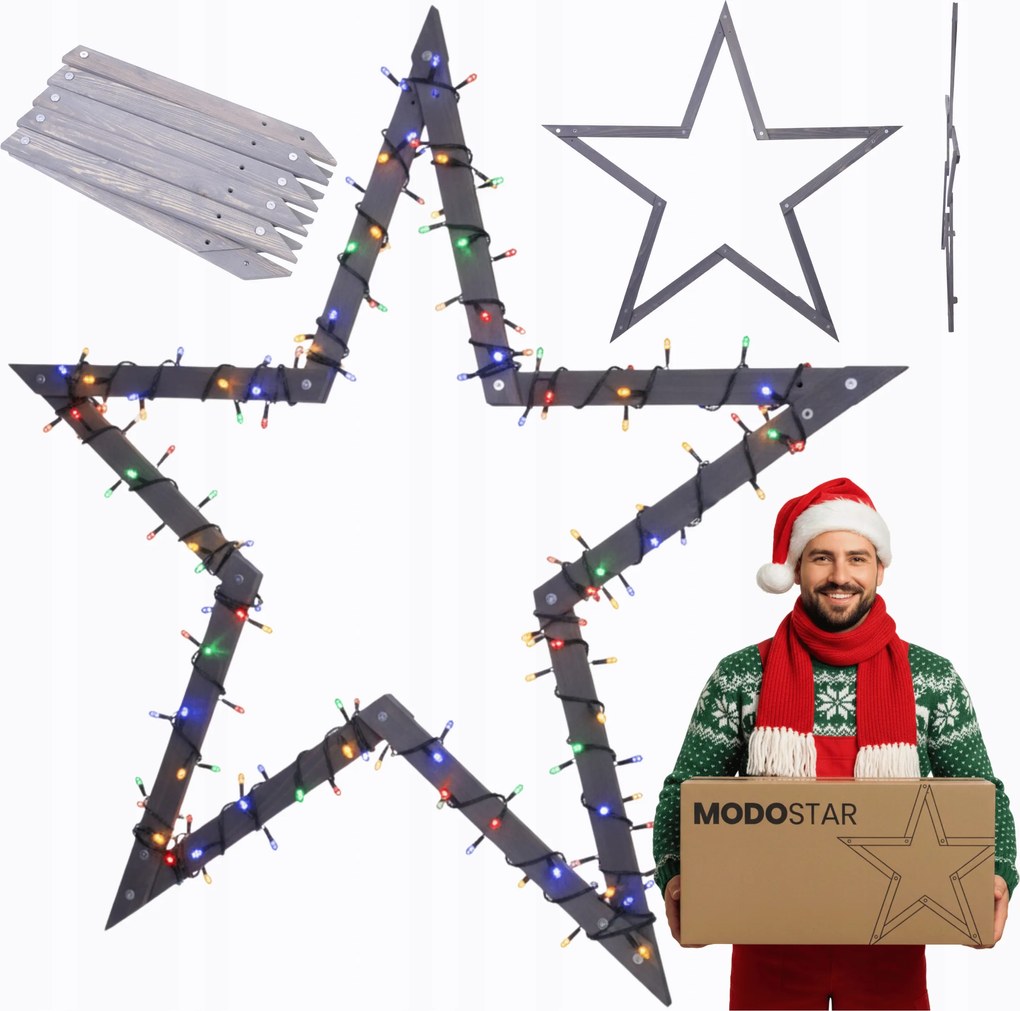 Karácsonyi függőcsillag, mint a bakok ModoStar 139cm Impregnat eco