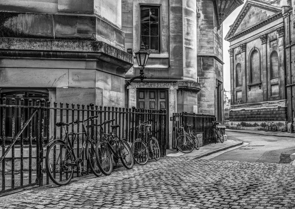 Poszter 84x59,5cm Kerékpárok a járdán, Assaf Frank