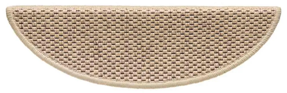15 db szizál hatású homokszínű öntapadó lépcsőszőnyeg 56x17x3cm