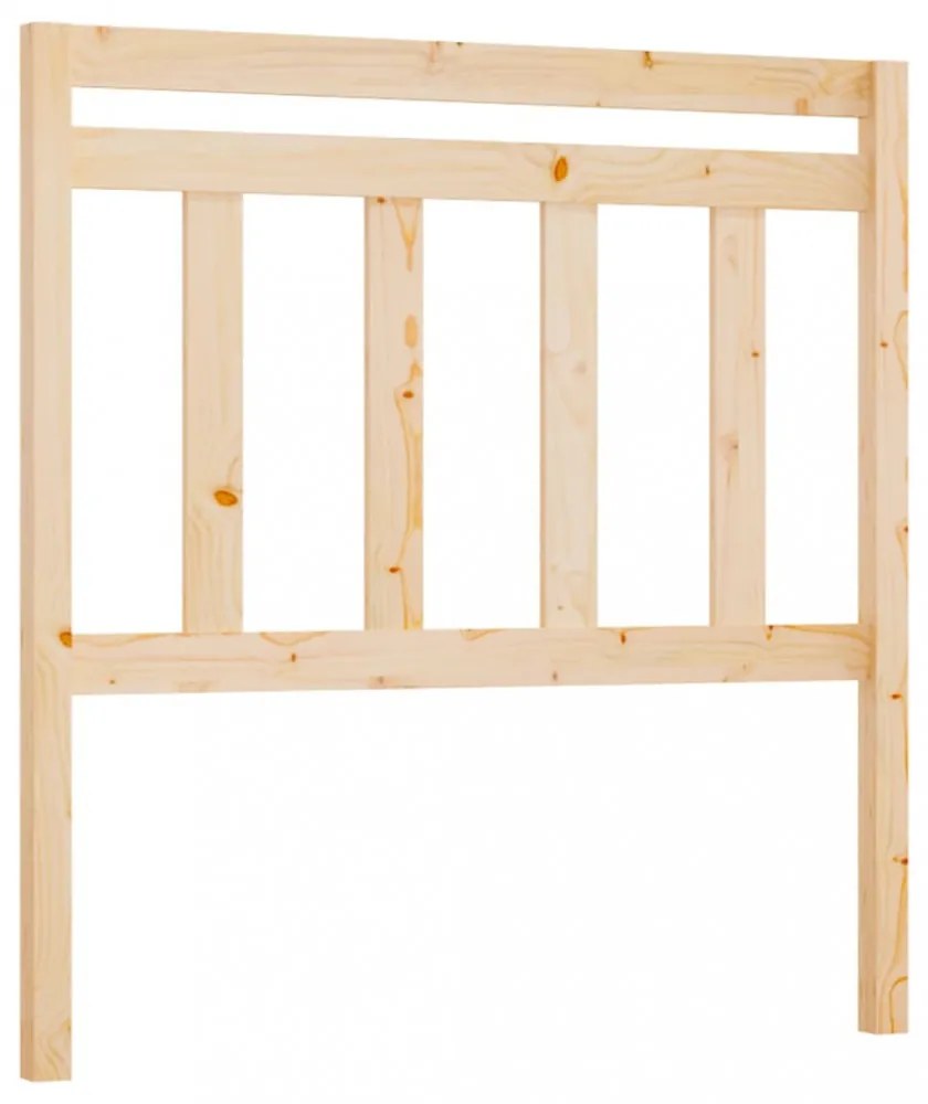 tömör fenyőfa ágyfejtámla 106 x 4 x 100 cm