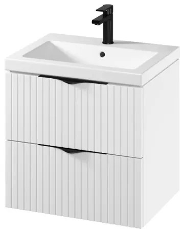 Cersanit S801-545 - Függesztett fürdőszobaszekrény mosdóval TIRSO 60x45 cm fehér