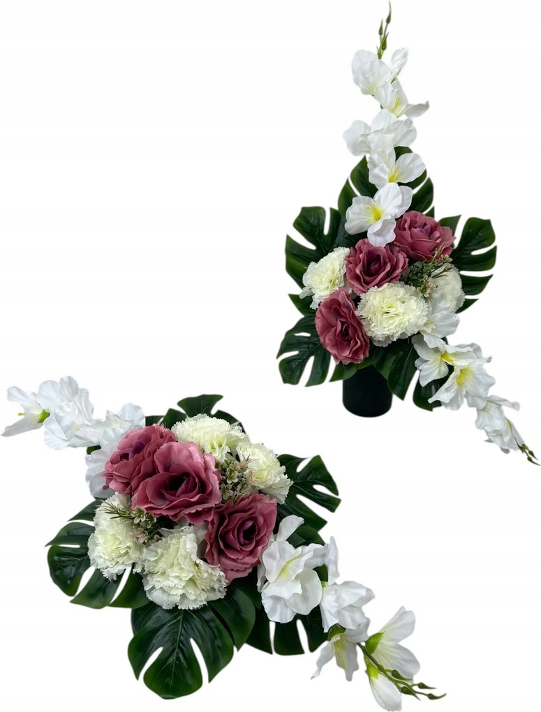 Csokor Nád Kompozíció Sír Temető Művirágok