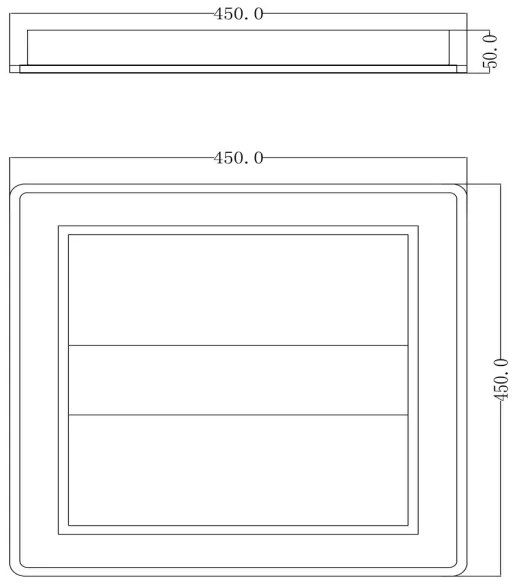 Globo 67269-30 - LED Felületre szerelhető csillár MATTIA LED/30W/230V négyzet