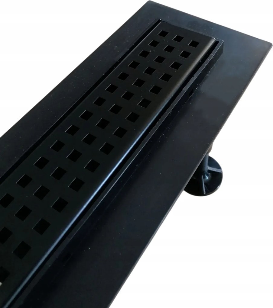 Lineáris zuhanyfolyóka 60 cm Abs alacsony beépítés M06B Fekete