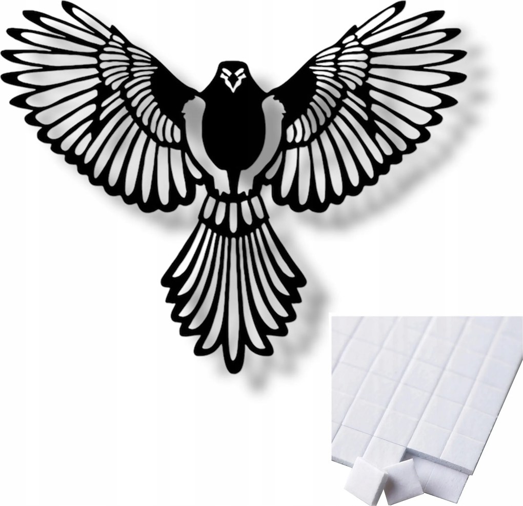 Madár Áttört Dekoráció Panel Kép 3D Fali Dekoráció 60 X 35 cm 3DTOP