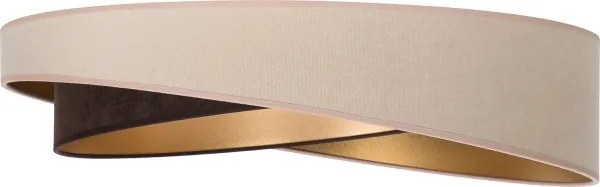 BRILAGI-LED Mennyezeti lámpa VELVET TWIST LED/24W/230V 4000K átm. 55 cm bézs/barna/arany