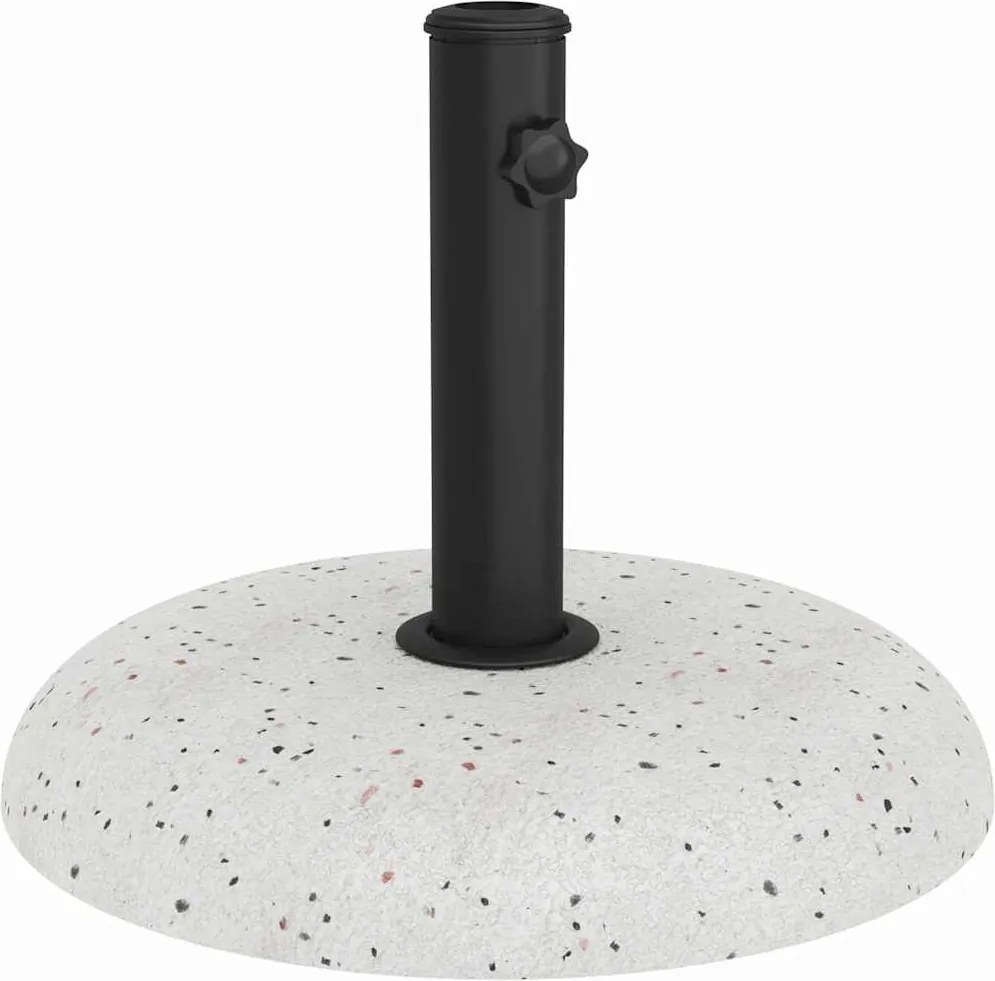 vidaXL Napernyőtalp Fehér Ø 45 x 33 cm Beton