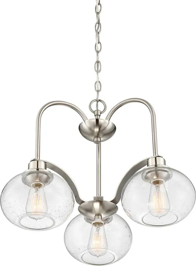 ELSTEAD QZ-TRILOGY3-BN QUOIZEL Glamour Csillár Polírozott nikkel E27 IP20
