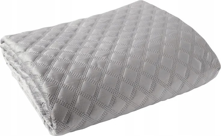 Velvi velvet steppelt ágytakaró 170x210 005 világos szürke