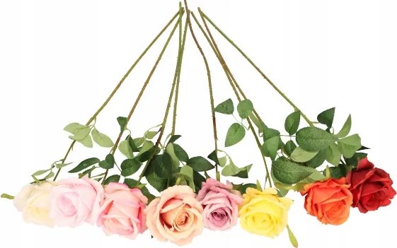 Mesterséges rózsa ág szimpla 64 cm művirág növény