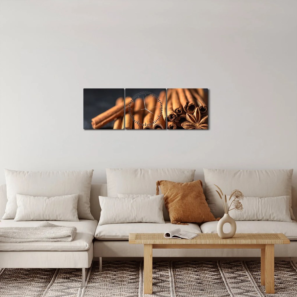 Fahéj képe (órával) (90x30 cm)