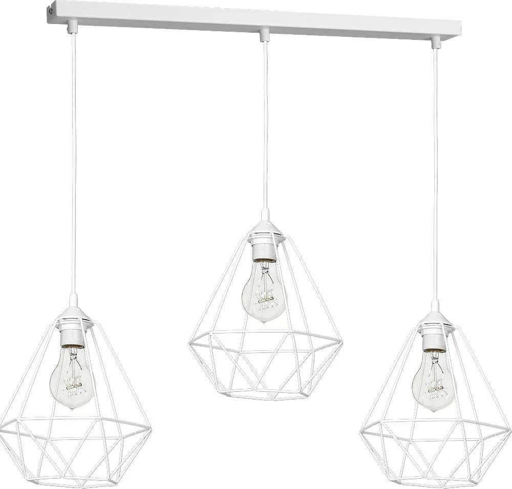 MILAGRO MLP7213 BASKET Többágú Függesztett Lámpa Fehér E27 IP20