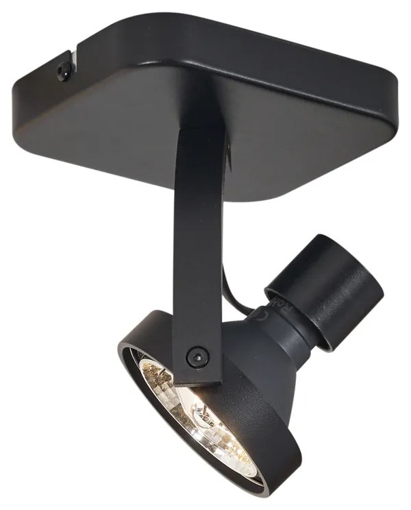 Design mennyezeti spotlámpa fekete GU10 70mm forgatható és dőnthető - Vo
