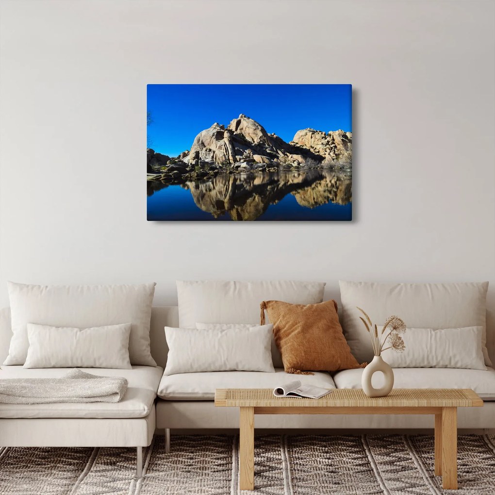 A tükröződő sziklák képe (90x60 cm)