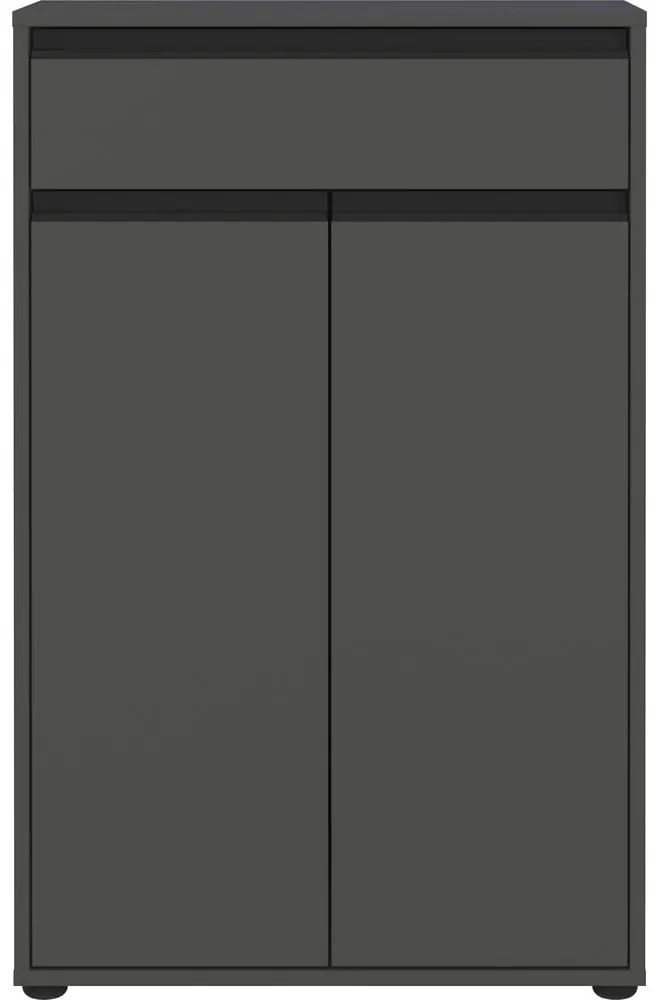 Antracitszürke magas fürdőszoba szekrény 63x98 cm Lemont – Germania