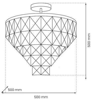 Csillár CHELSEA 6xE14/40W/230V átm. 50 cm fényezett króm