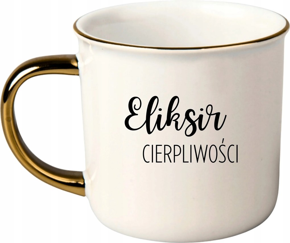 Bögre Fehér Arany Rant Ajándék Vicces Anyák Napja Türelem Elixír